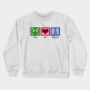 Peace Love Lifeguard Crewneck Sweatshirt